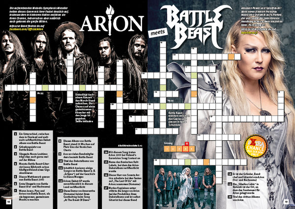 Metal Crosswords – Rätselmagazin für Metalheads und Hardrock-Fans!