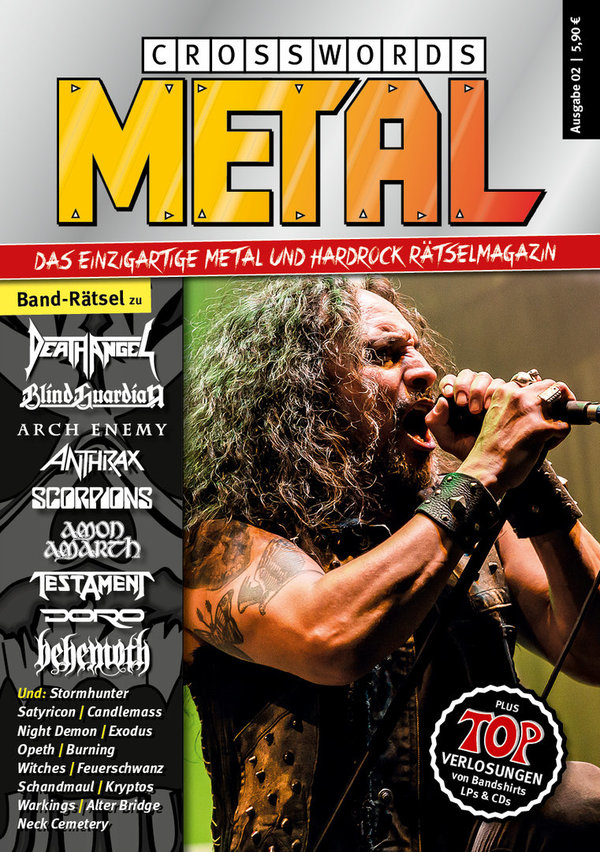 Metal Crosswords Ausgabe 2 – Rätselmagazin für Metalheads und Hardrock-Fans!