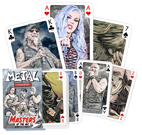 Metal Caaards – Masters At The Mic | Poker & Skatkarten für Metalheads und Hardrock-Fans!